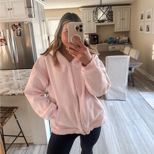 Drmers Club Pink Full Zip Hoodie “To Whom It May Concern” Graphic XL